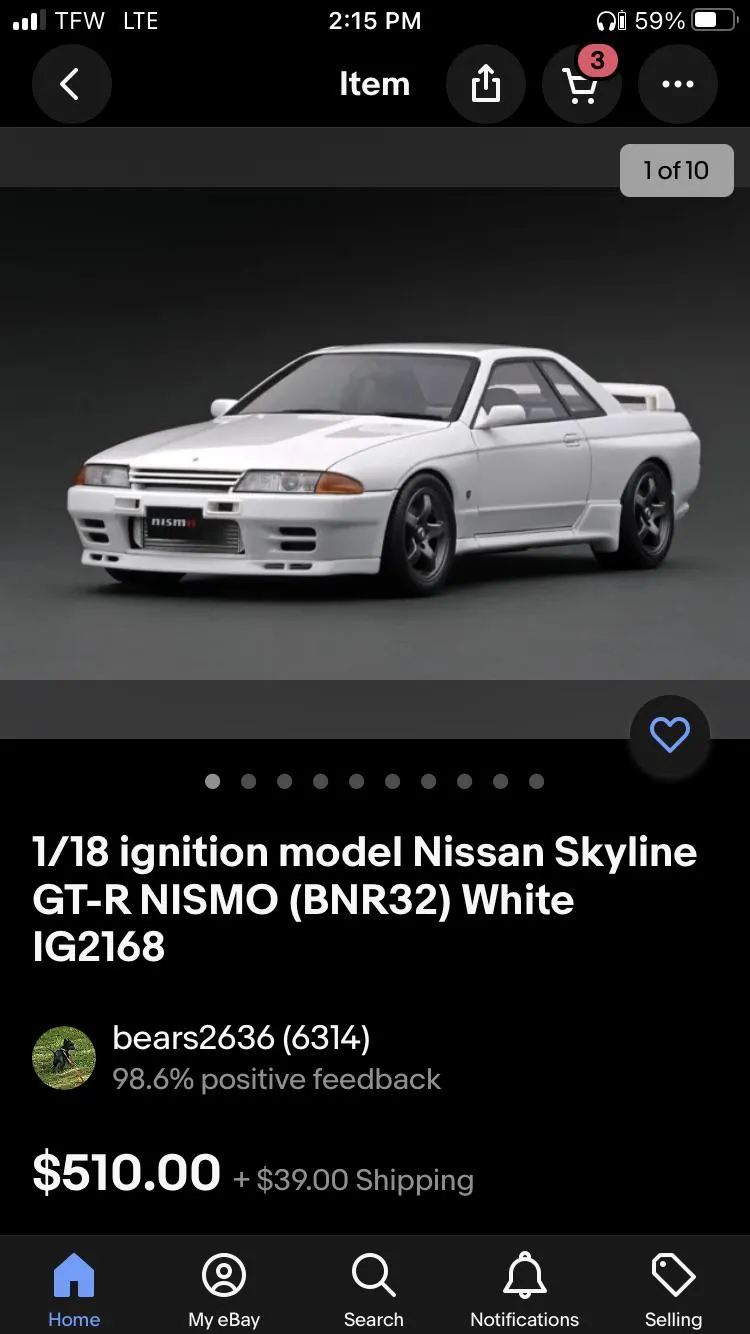 52176 honda nsx diecast