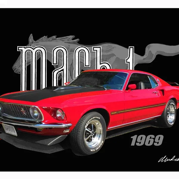 52195 1969 mustang diecast model 3