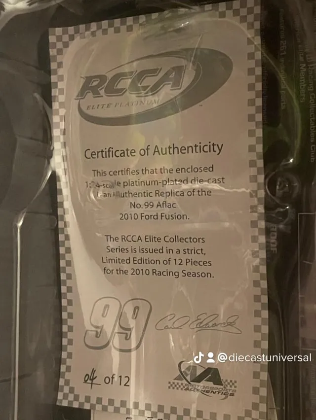 52366 rare nascar diecast investment
